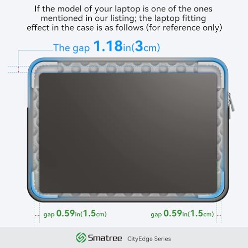 Smatree CityEdge Laptop Sleeve Case for 14 inch MSI Modern 14 A10R/B4MW/B5M/B10M/B11M/C13M/C12M, for Prestige 14 Evo A12M/A11M, Prestige 14 A12U/A12S/A11S/A10S, for Summit E14 Flip Evo A12M Case(CE05)