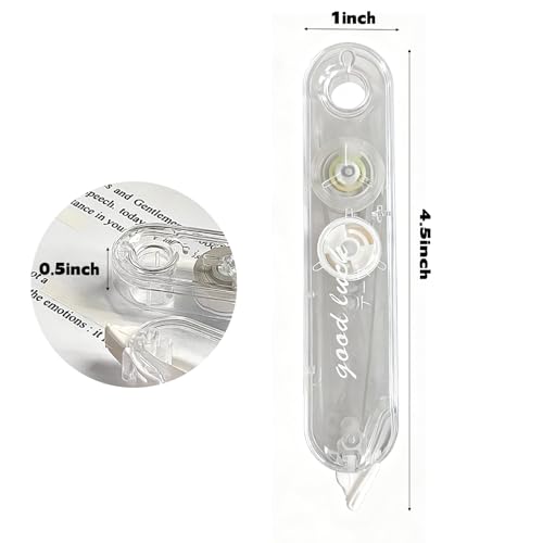 5 Pack White Correction Tape Pen Pull Out Tape for School Supplies
