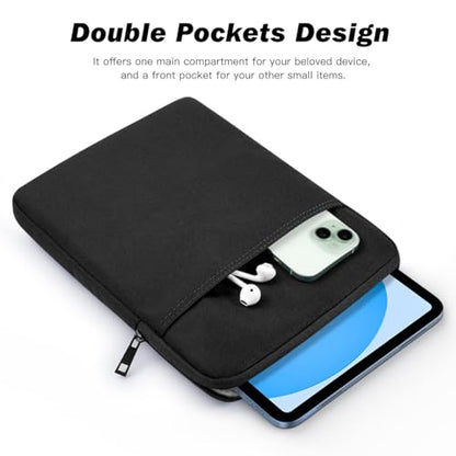 Dadanism 9-11 Inch Tablet Sleeve Bag Carrying Case for iPad (A16) 11th Gen 11", iPad 10th Gen 10.9" Air 5/4, iPad Air/Pro 11", iPad 9/8/7th 10.2", Galaxy Tab A11+ Plus 11"/S9 FE, Tab M11 11", Black - color: Black, size: 9-11 inch