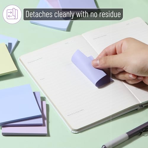 Mr. Pen- Sticky Notes, 3"x3", 12 Pads, 600 Sheets, Summer Colors | Sticky Notes Bulk, Self-Stick Note Pads, Perfect for Office, School, Home, Study & Organization - color: Summer
