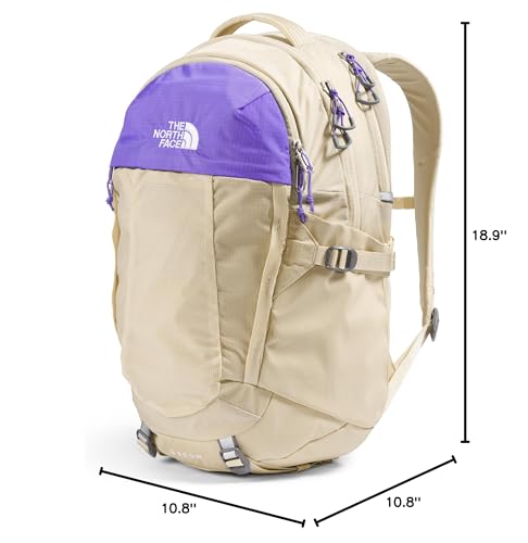 The North Face Women's Recon Everyday Laptop Backpack, Gravel/Optic Violet, One Size - color: Gravel/Optic Violet