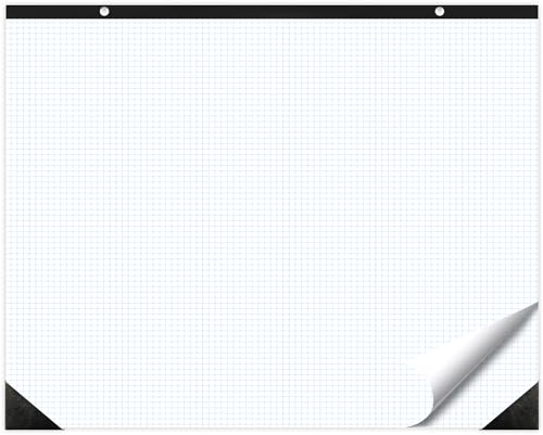 gisgfim Large Engineering Graph Paper 22x17 in Sturdy Graph Desk Pad 1/4 in Quad Grid Blueprint Paper Giant Drafting Pad Sketching Graph Paper for Engineer Architect Designer Mathematician Draftsman