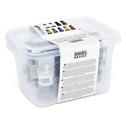 Liquitex BASICS Acrylic Paint Set, 9 x 75ml (2.4-oz), Starter Box - style: Starter Box 9 x 75ml (2.4-oz)