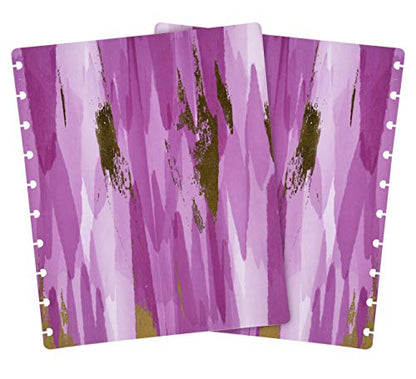 Talia Discbound Notbook - Cover and Disc Set (Set 8 (3pk Designs), Midsize Set) - BounceM w/PK, MarbleTaffy w/BK, Purple Luxe w/STP - color: Set 8 (3pk Designs), size: Midsize Set