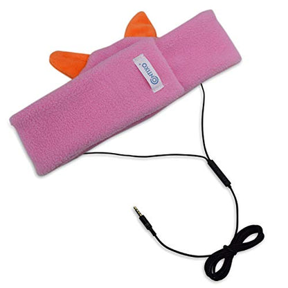 Contixo H1 Kids Headphones, 85dB Volume Limiting with Adjustable Speakers Soft Children Fleece Headband Toddler Headphones - style: Fox