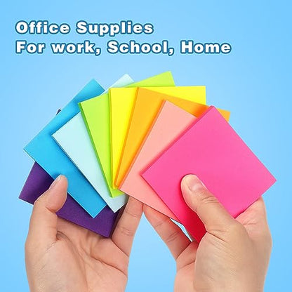 Early Buy Sticky Notes 3 in x 3 in, 8 Bright Color 8 Pads, 55 Sheets/Pad | Bright Color Self-Stick Note For Daily Reminders, Home, Office - color: 8 Pads 55sheets
