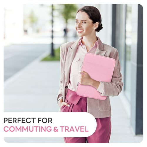 Dadanism Laptop Sleeve for MacBook Neo 13inch 2026 with A18 Pro Chip, Blush | Protective Laptop Case with Soft Lining for MacBook Air 13-inch with M5 Chip 2026, Slim Travel Sleeve with Accessories Pocket - color: Blush Pink