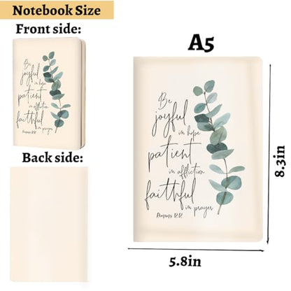 Encouraging Bible Verse Gifts for Women College Ruled Notebook Christian Hard Shell Journal Notebook, Inspirational Hardcover Notebooks Journals for Writing Planner Note 200 Sheets (5.8 x 8.3)-3 - color: Multi 1158