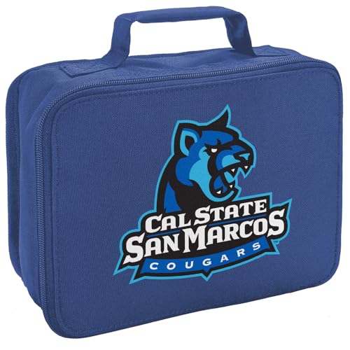 Campus Lab University Of California State San Marcos Primary Logo Insulated Soft Sided Lunch Box - Reusable Lunch Bag For School Office Work, BPA Free, Royal - color: California State University San Marcos