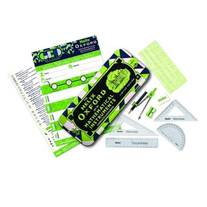 Helix Oxford Geo Maths Set - Green