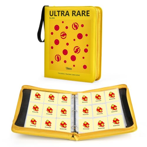 9-Pocket Trading Card Binder, PU Leather Zip Card Binder Album Holds 900 Cards for TCG, Sports Cards, Collectible Cards（CARTOON） - color: Cartoon4