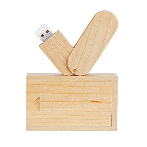 USB Flash Drive, Wooden 8GB / 16GB / 32GB USB2.0 USB Memory Stick Date Storage Pendrive Thumb Drive(32GB, Maple) - color: Maple, size: 32GB