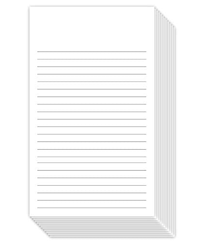 White Ruled Vertical Index Note Cards, 3" X 5" Inches | 300 Sheets Per Pack - size: 300 Sheets