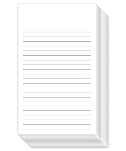 White Ruled Vertical Index Note Cards, 3" X 5" Inches | 100 Sheets Per Pack - size: 100 Sheets