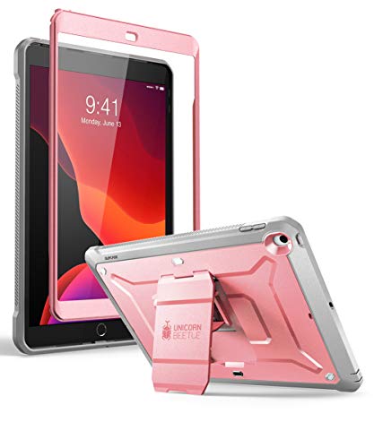 SUPCASE for iPad 9th Generation Case with Screen Protector (Unicorn Beetle Pro), [Built-in Stand] Heavy Duty Rugged Protective Case for iPad 10.2 9th / 8th / 7th Generation (2021/2020/2019), RoseGold - color: Rosegold