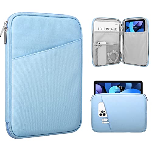 TiMOVO 9-11" Tablet Sleeve Bag for iPad 11-inch A16 2025, iPad 10.9"/10.2"| Air 11 Inch/5th/4th Gen. 10.9", Galaxy Tab A9+/A11Plus 11", Protective Bag with Pocket, Light Blue - color: Light Blue, size: 9-11 Inch