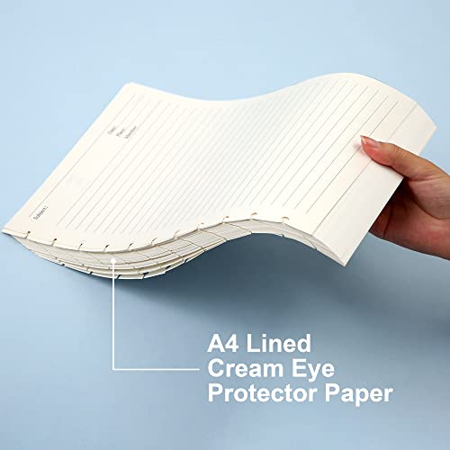 Discbound Notebook Refills for 11 Discs Notebooks 8.6 in x 12 in Letter Size 120 Sheets Multi-Subject Project Lined Pages Customizable Removable Pages(100 GSM) Heavyweight Planing Paper - color: White Refills, size: Large