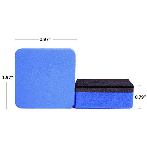 Dry Erase Erasers, 36 Pack Magnetic Whiteboard Eraser Chalkboard Eraser Dry Eraser for Classroom Office and home (Blue) - color: 36pcs Blue1