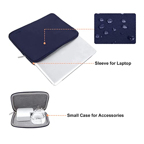 MOSISO Laptop Case 13 inch, 13 inch Laptop Sleeve Bag Compatible with MacBook Neo/Air M5 M4 M3 M2 M1 2026-2018 / Pro M2 M1 2026-2016, Neoprene Computer Sleeve Bag with Small Case, Navy Blue - color: Navy Blue, size: 13 inch