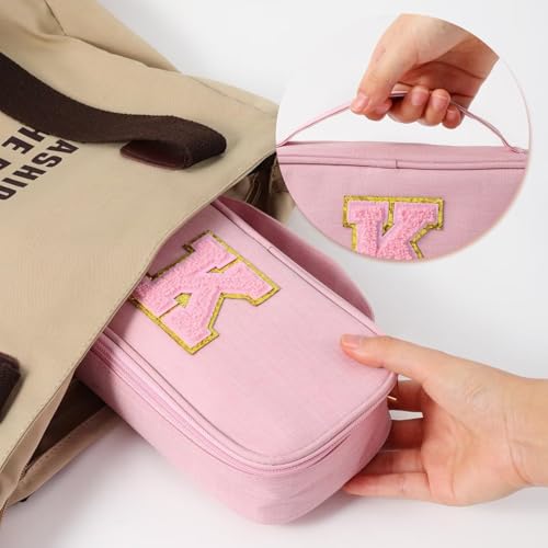 YOOLIFE Pencil Case for Girls Kids, Pink Pencil Pouch Box Cute Pen Case Bag, Birthday Gifts for 3 4 5 6 7 8 9 10 11 12 13 Year Old Girl Kid Personalized Gift for Daughter Sister, A (Pink) - color: Pink, style: A