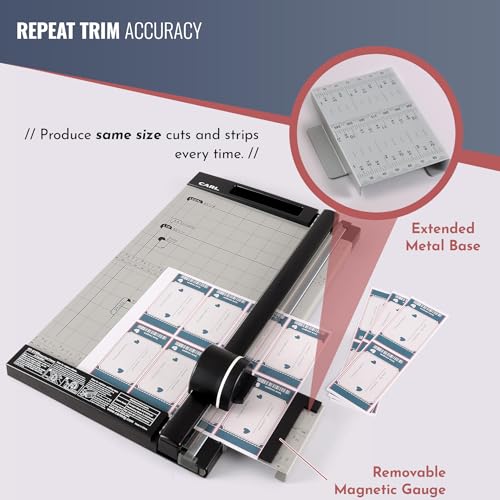 Carl, Professional Rotary Paper Trimmer 15-inch, 15 Sheet Cutting Capacity, Black and Silver - size: 15-inch