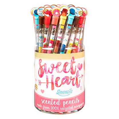 Sweetheart Smencils Cylinder - HB #2 Scented Pencils, 50 Count, Gifts for Kids - color: Sweetheart