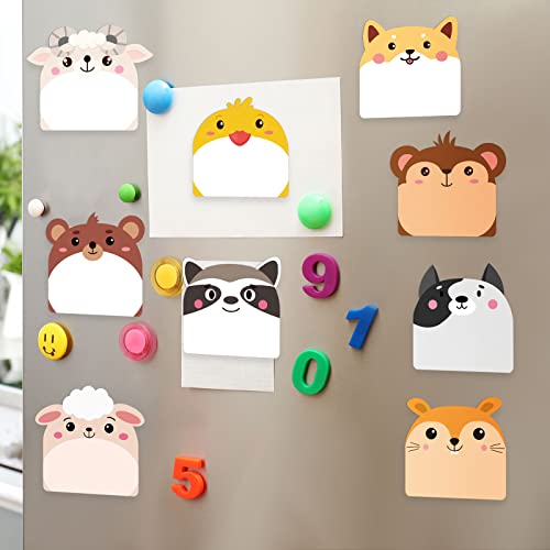 Yinder 24 Pads Cute Animal Sticky Notes Kawaii Animal Sticky Notes Pads Bulk Fun Cartoon Memo Pad Self Adhesive Tab Back to School Gift for Teacher Student Classroom Veterinary Cat Office Supplies - style: Multi Animals