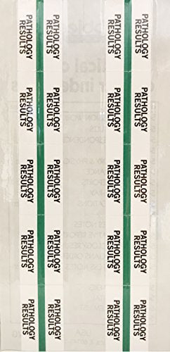 Tabbies 54537 Pathology Results Medical Chart Index Tabs, 100 Pack, Green 1.25 x 0.5 in Self-Adhesive Patient File Divider Tabs for Records & Folders - style: Pathology Results