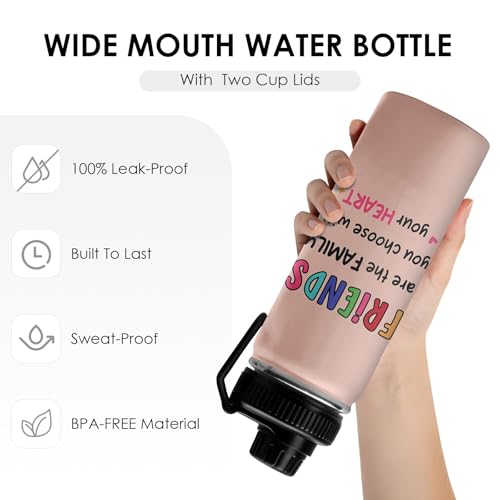 Gifts for Friends Tumbler -Friend Friendship Gifts for Bestie Women - Best Friend Bestie Birthday Christmas Graduation Gift for Soul Sister - Friendship Coffee Cup Water Bottle 18oz - color: Friends