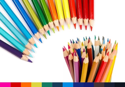 SKKSTATIONERY 색연필 50개, 50가지 선명한 색상, 스케치, 예술, 컬러링 북용 드로잉 연필, 신학기