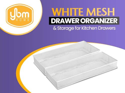 Ybm Home Silver Mesh Drawer Cabinet and or Shelf Organizer Bins, School Supply Holder Office Desktop Organizer Basket 1594s (1, 3x6x2 Inch) - size: 3x6x2 Inch