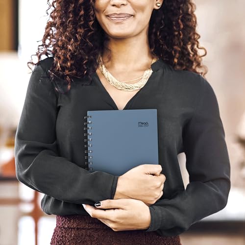 Mead Planner 2026-2027 Weekly & Monthly Academic 15-Month April-June, 5.5" x 8.5", Composure Blue (CAW42020) (Pack of 12) - color: Composure Blue, size: 5.5"W x 8.5"H (Pack of 12), style: 2026-2027