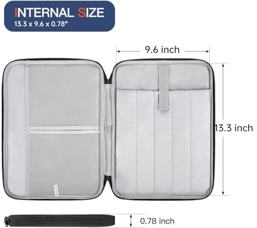 13 Inch Laptop Carrying Sleeve for 2026 2025 Apple MacBook Air 13 Inch Laptop with M5 M4 chip A3449 A3240, MacBook Air 13.6" M3 A3113 2024 / M2 A2681 Protective Bag Case with Handle Pocket - Black - color: Black, size: 13.6 Inch
