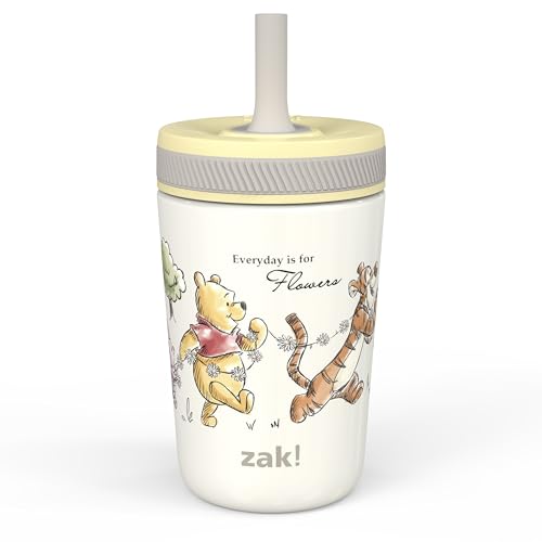 Zak Designs Disney Winnie the Pooh Kelso Toddler Cups For Travel or At Home, 12oz Vacuum Insulated Stainless Steel Sippy Cup With Leak-Proof Design is Perfect For Kids (Winnie the Pooh & Friends) - color: Winnie the Pooh & Friends