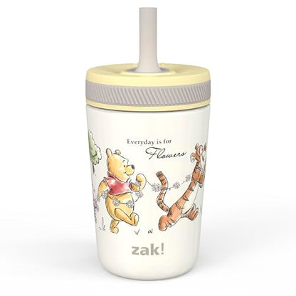 Zak Designs Disney Winnie the Pooh Kelso Toddler Cups For Travel or At Home, 12oz Vacuum Insulated Stainless Steel Sippy Cup With Leak-Proof Design is Perfect For Kids (Winnie the Pooh & Friends) - color: Winnie the Pooh & Friends
