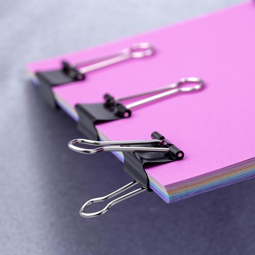 Officemate Small Binder Clips, Black, 12 Boxes of 1 Dozen Each (144 Total) (99020) - color: Black, size: Small