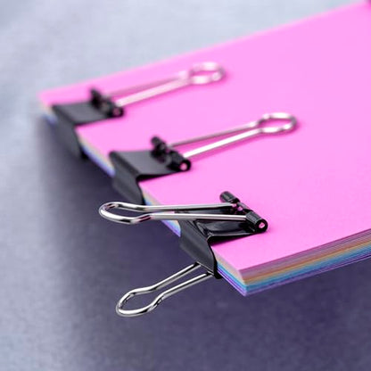 Officemate Small Binder Clips, Black, 12 Boxes of 1 Dozen Each (144 Total) (99020) - color: Black, size: Small