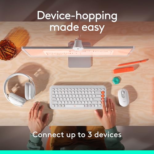 Logitech POP Mouse, Compact and Portable Wireless Bluetooth Mouse - Lilac | Compact, portable, programmable buttons, Easy-Switch between up to 3 devices, for laptop, tablet, PC - color: Lilac