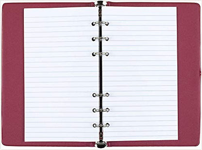 Mead 5" x 3" Memo Book, 6-Ring with Narrow Ruled Paper, Assorted Colors (46000)