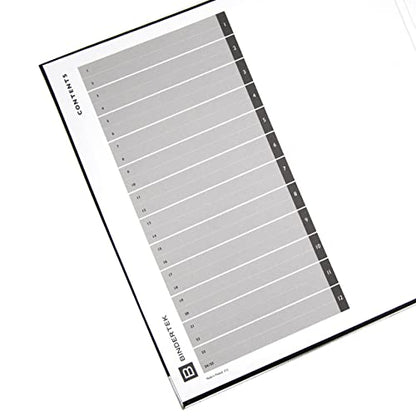 3-Ring Premium Binder - Black, 3" Spine, by Bindertek | 525 Sheet Capacity, 2" D-Rings, Linen-Textured Covers, Steel Reinforced Edges, Spine Label Included - color: Black, size: 3" Spine