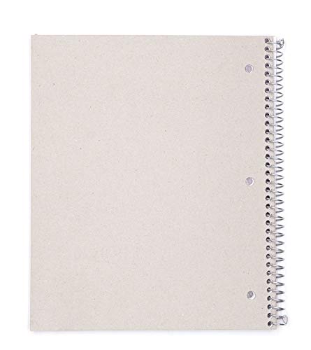 Mintra Office Durable Spiral Notebooks, 1 Subject, (Black, 4x4 Graph 1pk), 100 Sheets, Poly Pocket, Moisture Resistant Cover, School, Office, Business, Professional - color: Black, size: 4x4 Graph 1pk