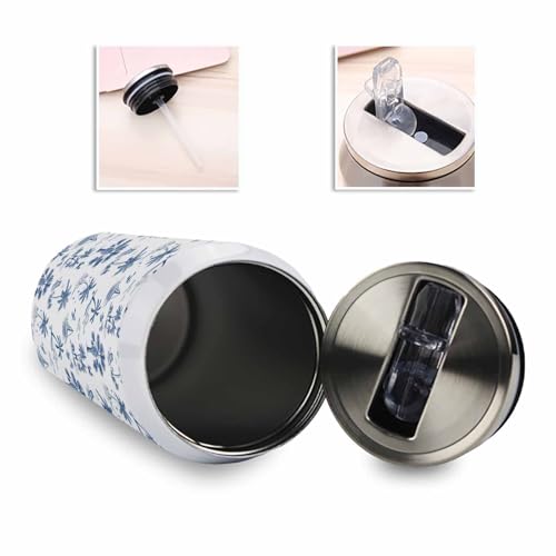 T&H XHome Ocean 14oz Stainless Steel Tumbler with Lid & Straw-Double Wall Vacuum Insulated Travel Mug Summer Coconut Trees Shells Sailing Vessel Water Bottle Coffee Beverage Drinks Cup - size: 14 Ounces