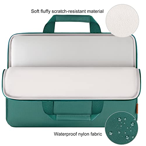 DOMISO 15.6 inch Laptop Case Sleeve Protective Cover Compatible with 16 inch MacBook Pro M4 M3 M2/Pro Max,15.6-16 inch HP Dell ASUS Lenovo Chromebook,Waterproof Computer Cases Bag with Handle,Green - color: Green, size: 15.6 inch