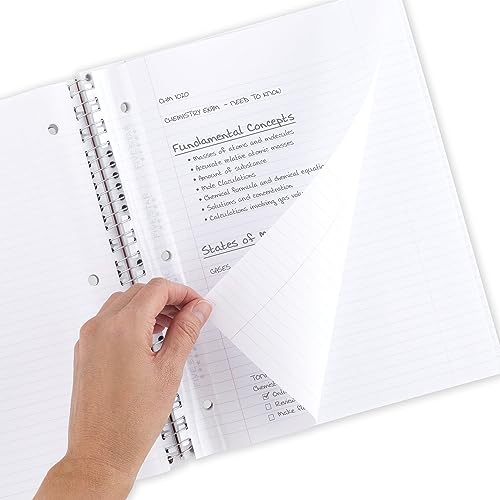 Five Star Insertable Loose Leaf Paper, 3 Pack, Notebook Paper, College Ruled Filler Paper to Add Pages, Reinforced, 8-1/2" x 11", 75 Sheets per Pack (52168) - size: 3 Pack
