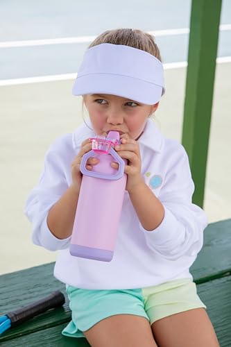 ZULU Powerfill Pro 18oz Kids Stainless Steel Water Bottle with Quick Fill Lid, Triple Wall Vacuum Insulated, Leak Proof Locking Lid, Sip & Chug, Reusable, BPA Free, Dishwasher Safe, Sweet Sorbet - color: Sweet Sorbet
