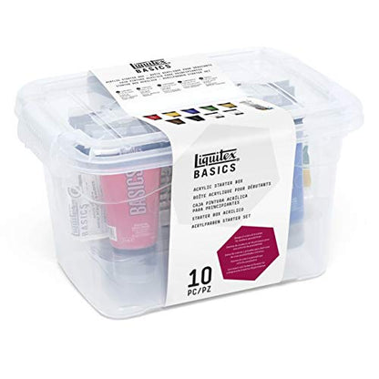 Liquitex BASICS Acrylic Paint Set, 9 x 75ml (2.4-oz), Starter Box - style: Starter Box 9 x 75ml (2.4-oz)