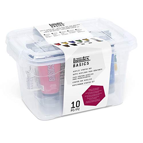 Liquitex BASICS Acrylic Paint Set, 9 x 75ml (2.4-oz), Starter Box - style: Starter Box 9 x 75ml (2.4-oz)