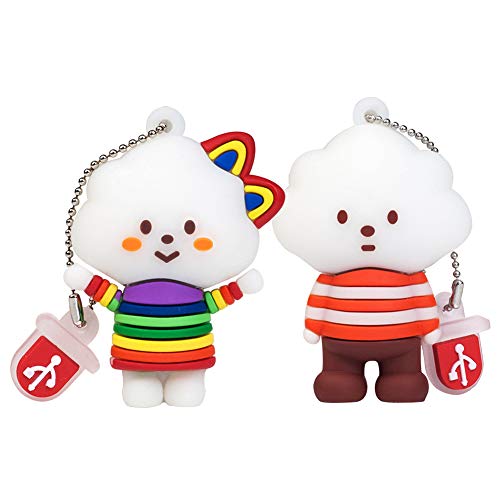 Cute USB Flash Drive 32GB Computer Memory Stick USB 2.0 Pendrive for Teachers, Students, Family and Friends (Rainbow Toys) - color: Rainbow Toys, size: 32GB