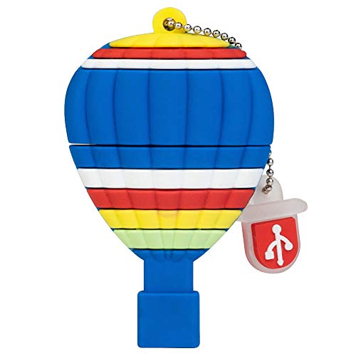 BorlterClamp 32GB USB Flash Drive Cute Cartoon Hot-air Balloon Model Memory Stick, Gift for Students and Children - color: hot-air balloon, size: 32GB
