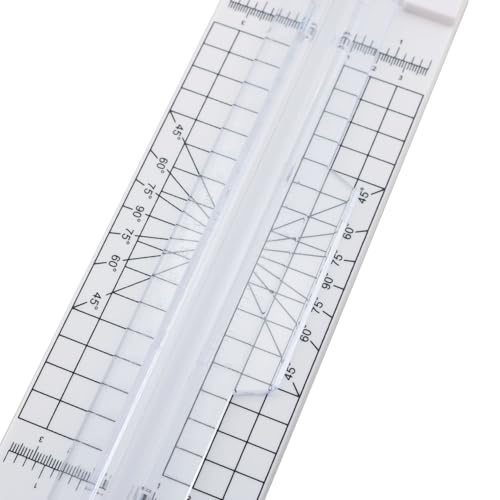 TAODAN Compact Scrapbook Paper Cutter 4 in 1 Craft Cutting Tool Multifunctional Clipboard Utility for Cutting Photo Albums Greeting Card Labels Gift Tag